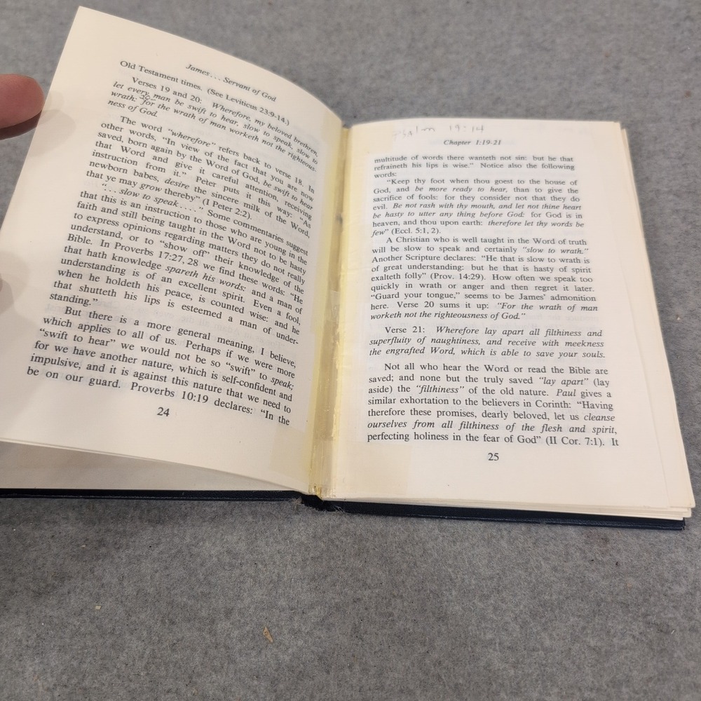 James... Servant of God Dr Oliver B Greene 1985 First Printing Hardcover Book - Picture 5 of 6